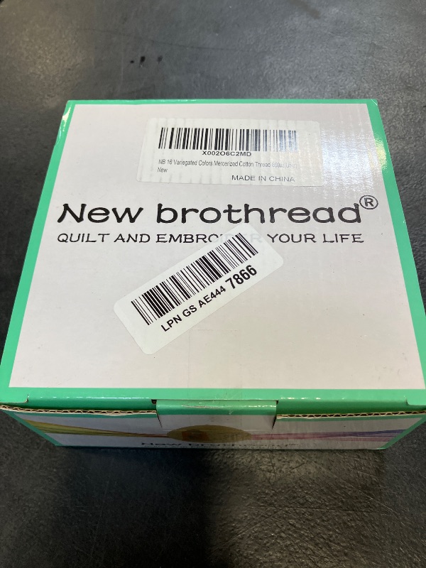 Photo 1 of New brothread Mercerized Cotton Thread - 16 Variegated Colors