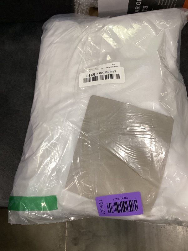 View 2 of Simplebrand Sheer White Curtains - 42" W x 108" L (2 Panels)