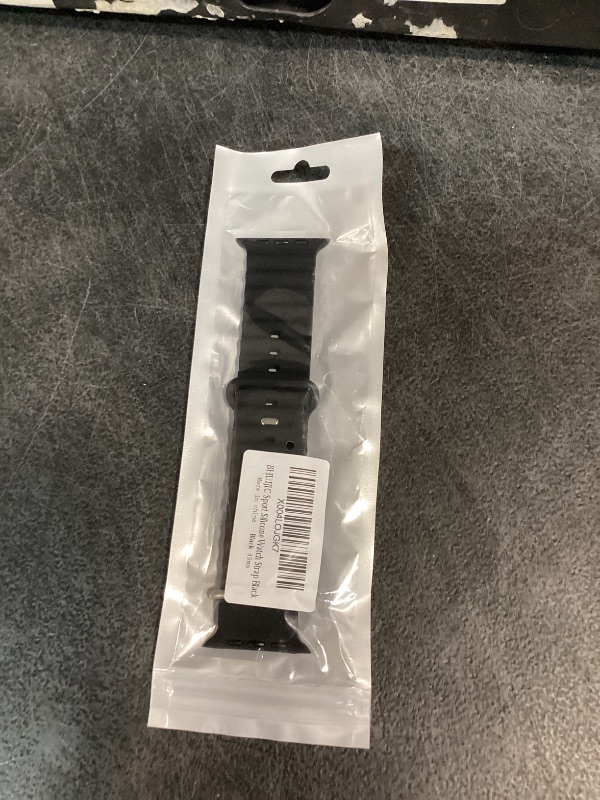 Photo 1 of BHUIJIC Ocean Band for Apple Watch Ultra 3/2/1 49mm, Black/Titanium