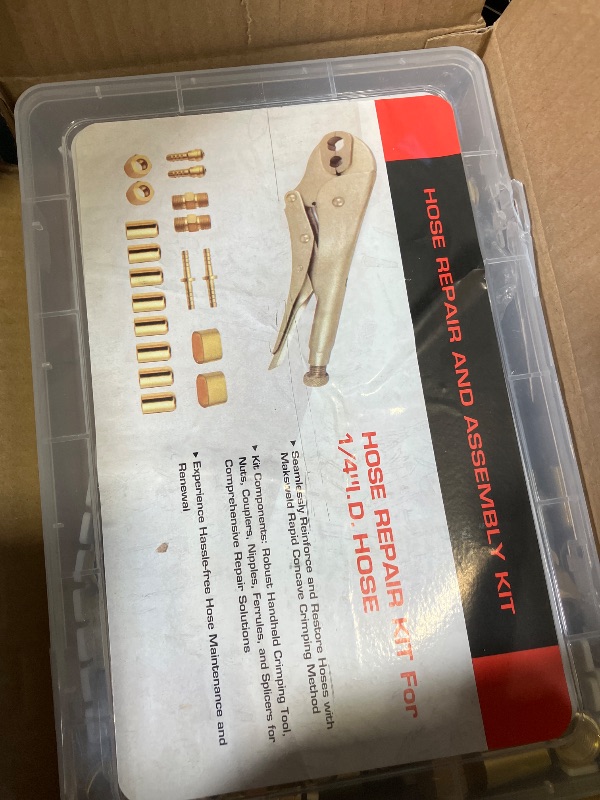 Photo 1 of 54PCS PK-26 1/4" I.D.Torch Hose Repair Kit, Oxygen Acetylene Hose Repair