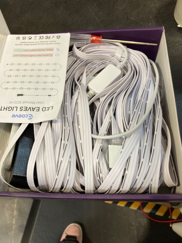 Photo 1 of Ecoeve Permanent Outdoor Lights, 99ft RGB+IC