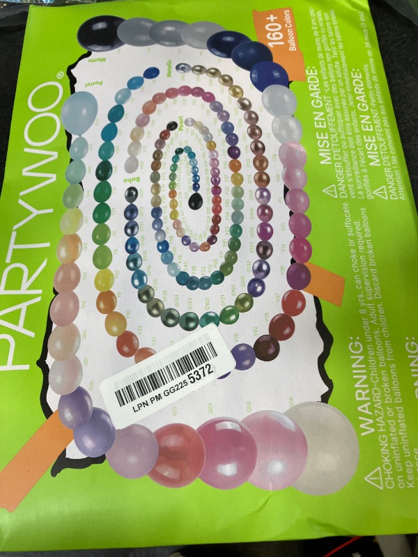 Photo 1 of PartyWoo Coral Balloons 140pcs (Red-y22)