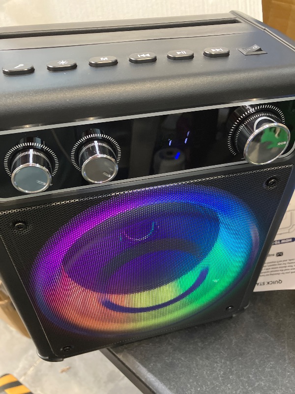 Photo 1 of VOSOCO Karaoke Machine - Bluetooth Speaker with 2 Wireless Mics