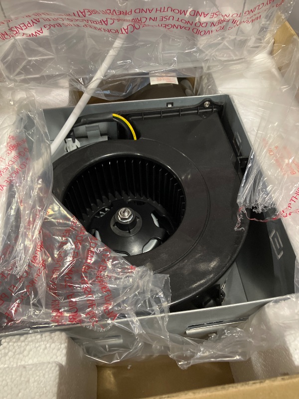 Photo 1 of Fitop Bathroom Exhaust Fan with Light, 130 CFM, White