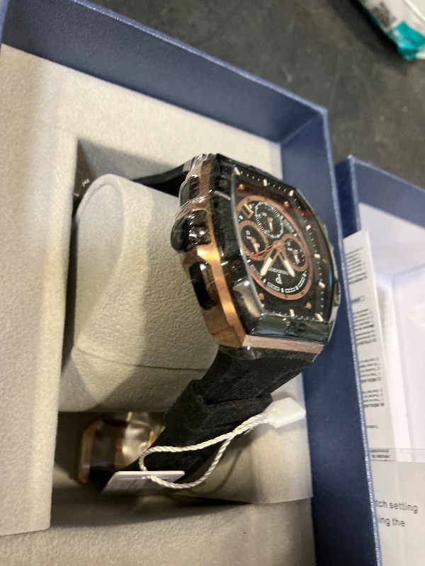 Photo 1 of PARAS CROWN Men's Tonneau Chronograph Watch