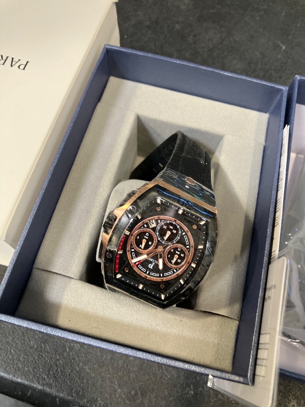 Photo 1 of PARAS CROWN Men's Tonneau Chronograph Watch