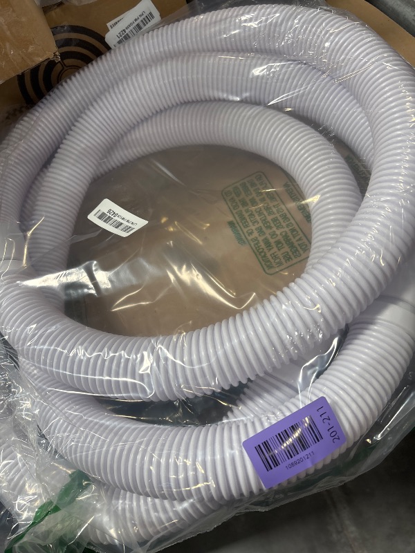 Photo 1 of GRONGU Universal Pool Cleaner Suction Hose - 48" White (3 Pack)