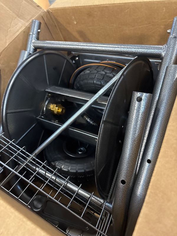 Photo 1 of Giraffe Tools Garden Hose Reel Cart - 200 ft Capacity