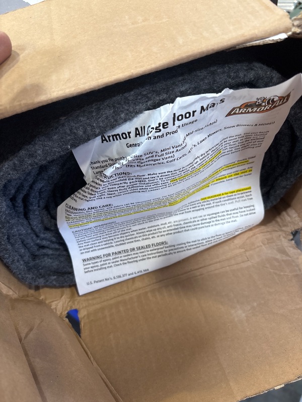 View 2 of Armor All Jumbo XXL Garage Floor Mat 8'10" x 22' Charcoal