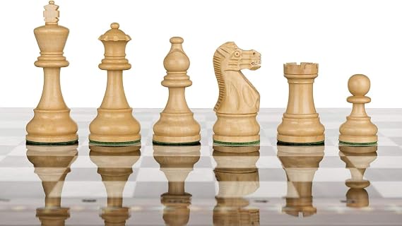 Photo 1 of Staunton Classic Wooden Chess Pieces-Chessmen Weighted,Felted King Collector Edition Premium (3.75 American B)