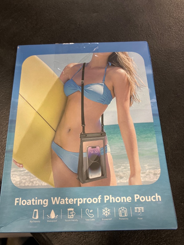 Photo 1 of PEDVSTY Large Waterproof Phone Pouch - White