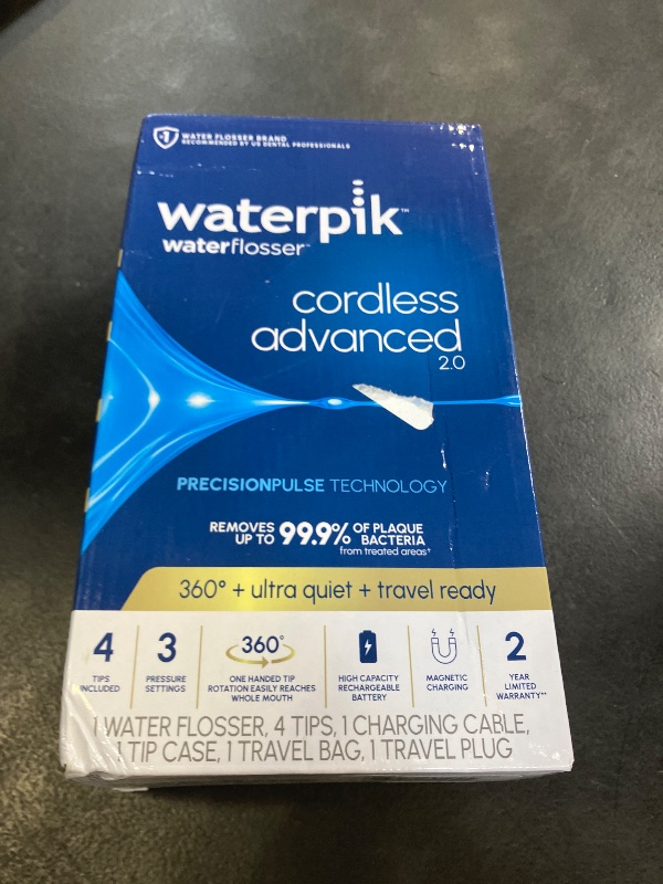 Photo 1 of Waterpik Cordless Advanced Water Flosser - White