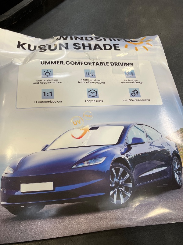Photo 1 of KUST Windshield Sun Shade for Tesla Model Y/3