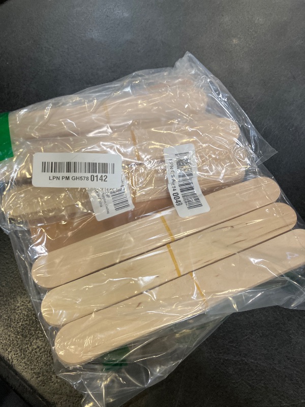 Photo 1 of WISYOK Jumbo Craft Sticks, 90Pcs, Birch Wood