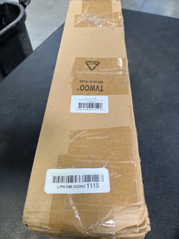 Photo 1 of TVWOO Wrap Around Curtain Rods 2 Pack, Matte Black