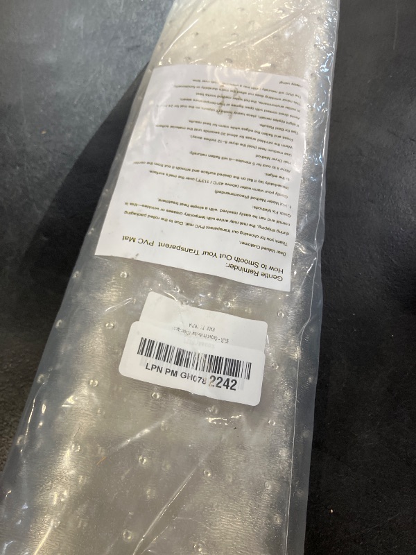 Photo 1 of THAMIAO Carpet Protector, 2-Piece Clear Plastic Mat for Carpets