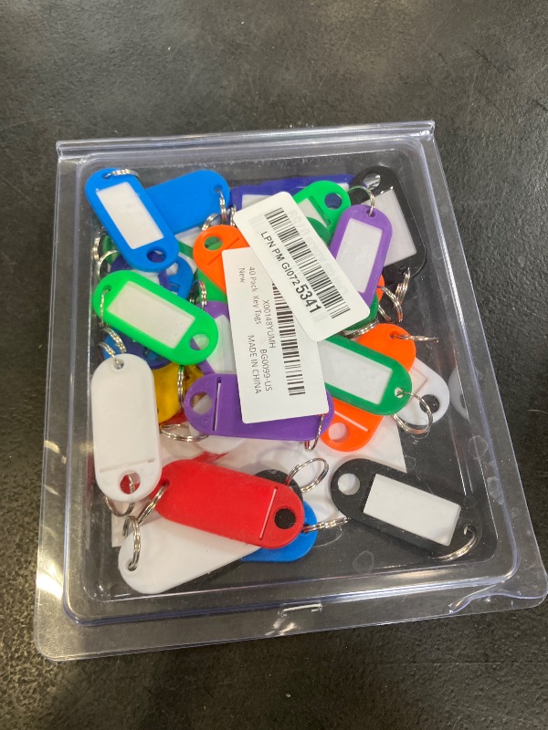 Photo 1 of Uniclife 40 Pack Plastic Key Tags