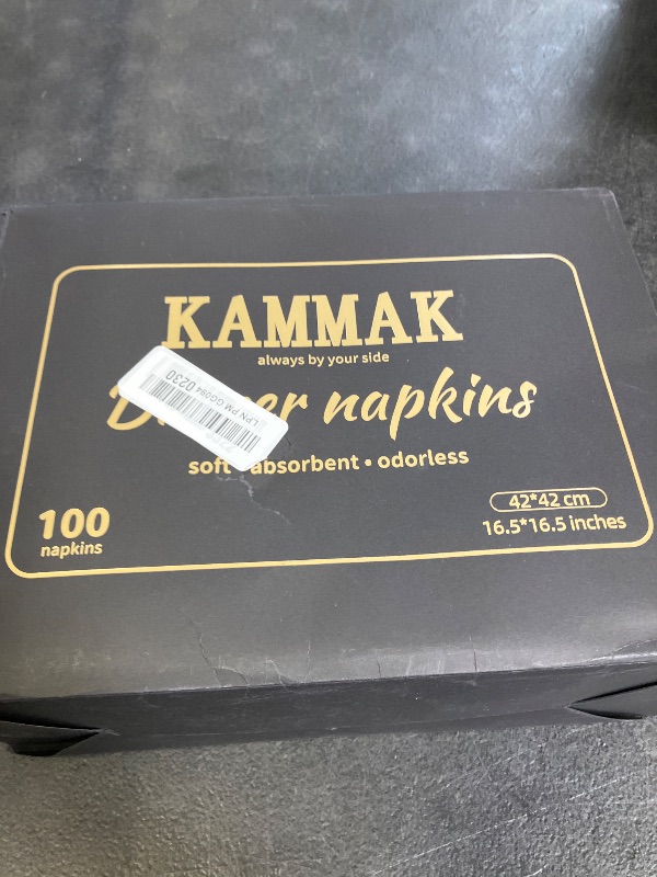 Photo 1 of KAMMAK Matcha Green Pocket Dinner Napkins, 100 Pack