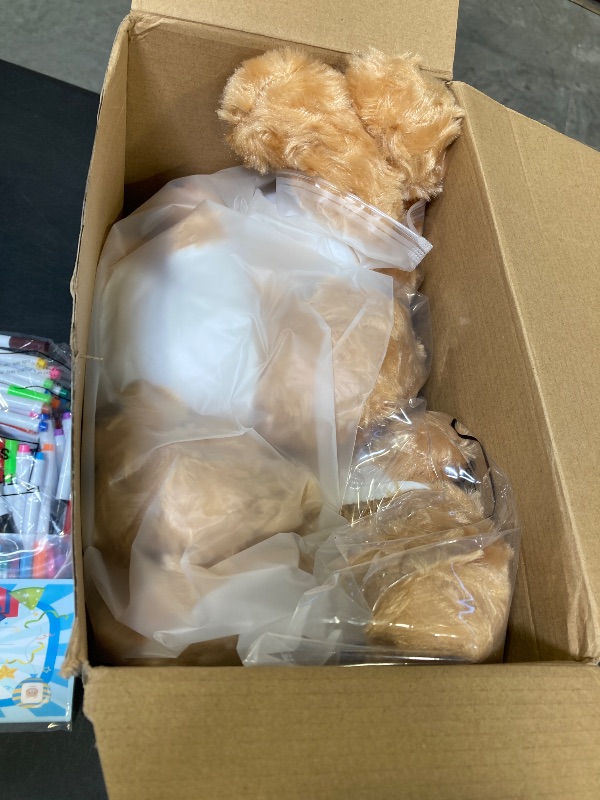 View 3 of Blueweenly 40 Pcs Make Your Own Stuffed Animal Bear Kit,Brown
