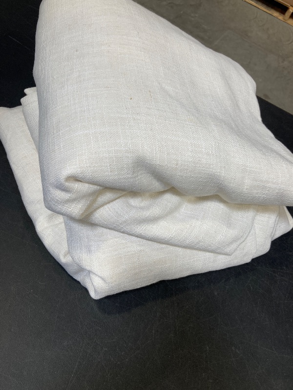 View 2 of Drapenova Pinch Pleated Linen Curtains - 102 Inch, 2 Panels