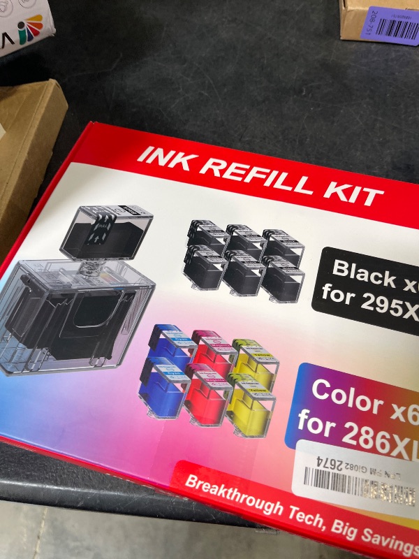 Photo 1 of TINKSSW 295XL/286XL Ink Refill Kit for Canon TS4320/TS6520/TR7120 (12 Pack)