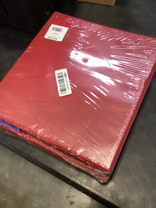 Photo 1 of Samsill Durable 1.5" 3-Ring Binders (4-Pack, Red)