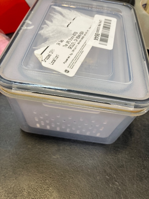 View 2 of Freshmage Fruit Storage Containers for Fridge with Removable Colander 4 PCS