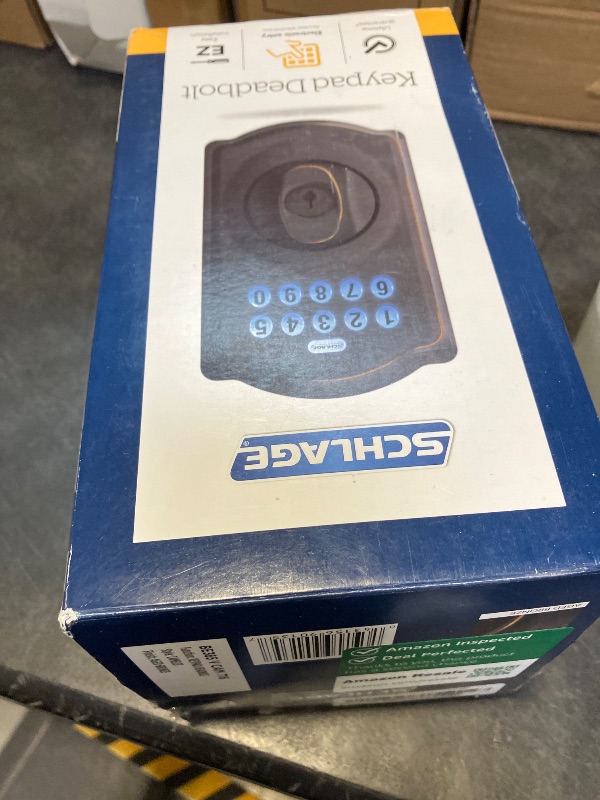 Photo 1 of Schlage Camelot Keypad Deadbolt, Aged Bronze
