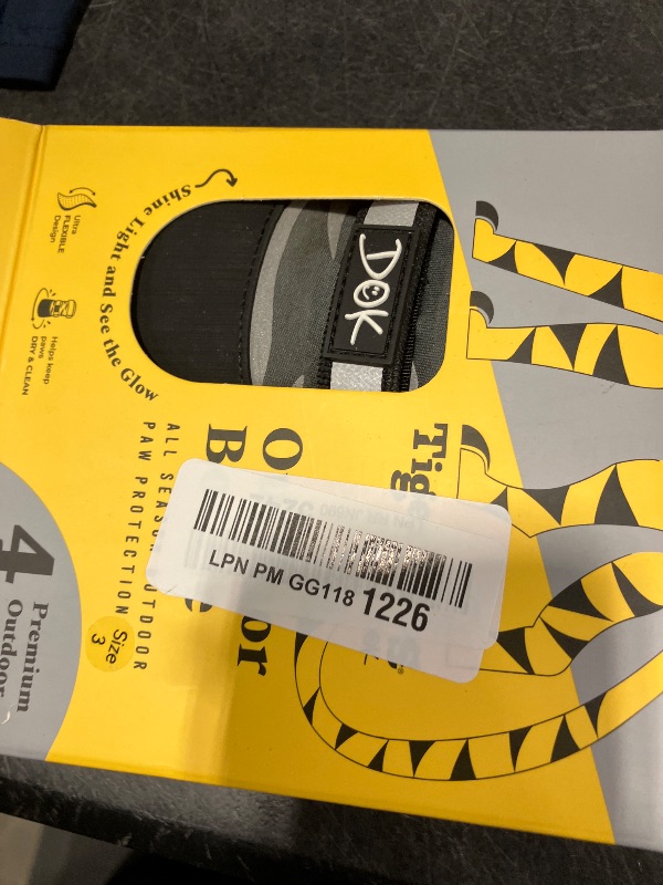 View 2 of DOK TigerToes Neoprene Dog Booties - Size 3