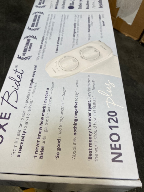 Photo 1 of LUXE Bidet NEO 120 PLUS Non-Electric Bidet Attachment, White