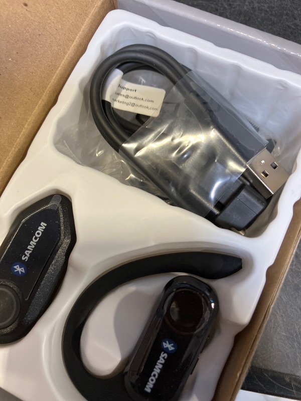Photo 1 of SAMCOM X7 Bluetooth Earpiece with PTT