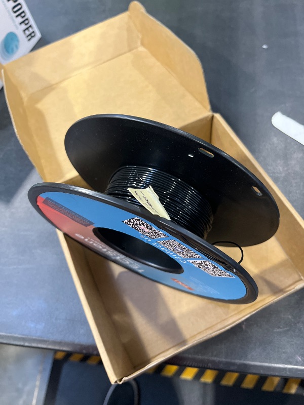 Photo 1 of TEQSTONE TPU Filament 1.75mm Black 1Kg Spool 95A