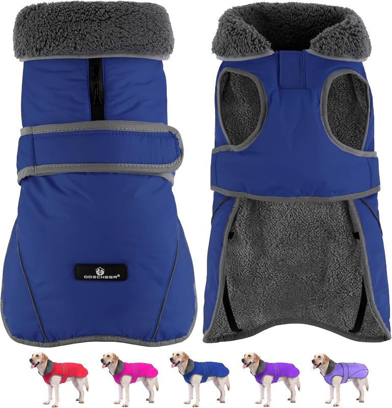 Photo 1 of Dogcheer Dog Winter Coat, Waterproof Dog Jacket with Zipper Leash Opening
medium