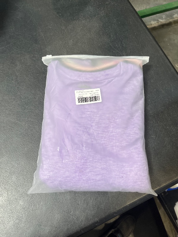 View 2 of 5 Pack Girls Shirts Short Sleeve Crewneck Tee Kids T-Shirts Summer Clothes 9-10y