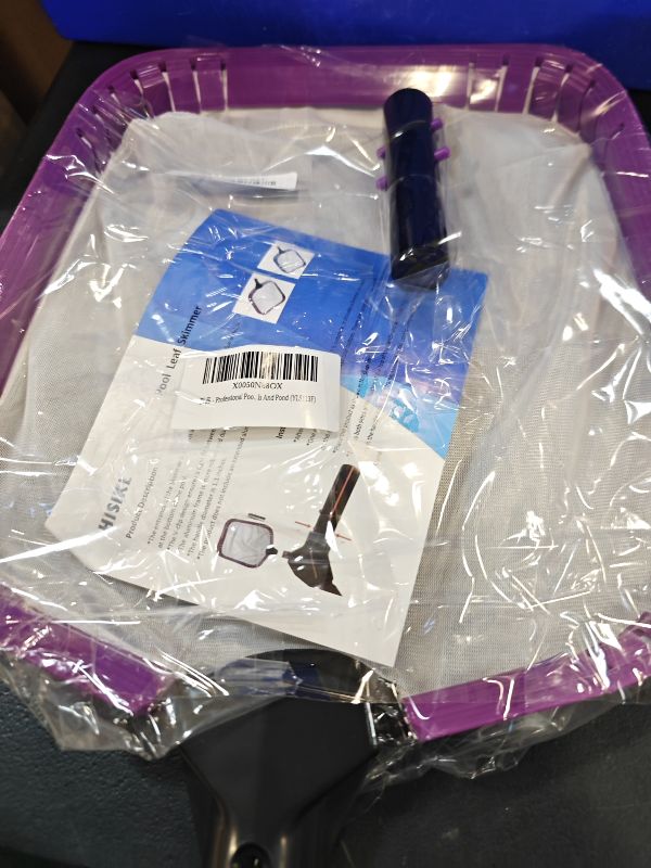 Photo 1 of Professional Pool Skimmer Net Pool fine Nets-Cleaning With W/Alu Frame And Fine Nylon Flat Mesh,Pool Leaf Net,Skimmer Net For Fast Debris Cleaning, Pool Net For All Pools And Pond (YLS113F)