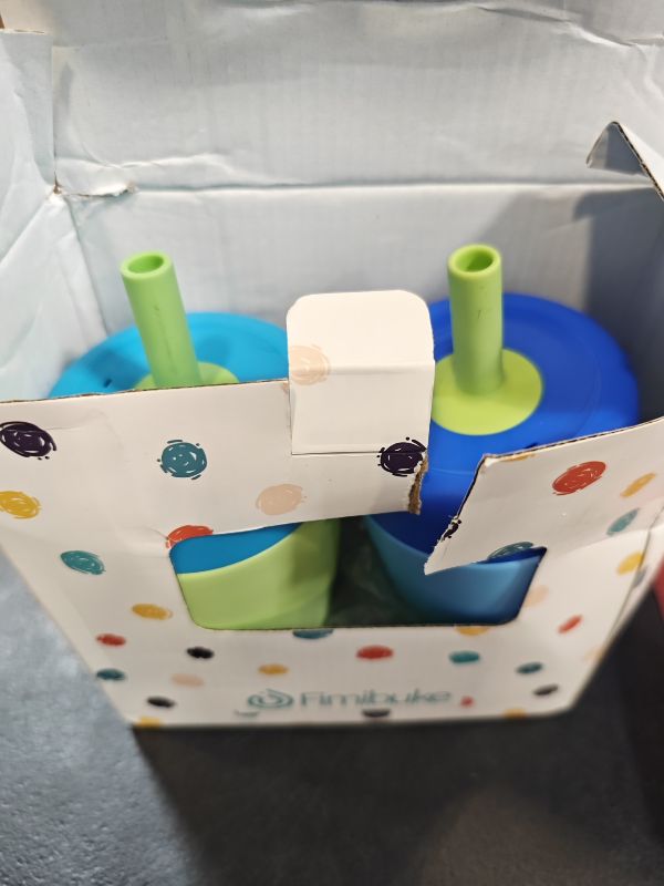 Photo 1 of Fimibuke Toddler Straw Cups, 12 OZ Spill Proof