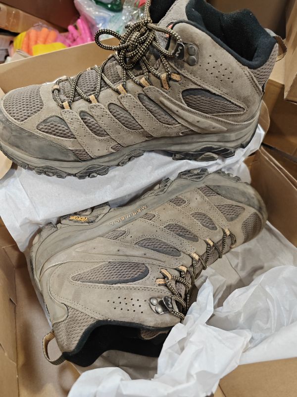Photo 1 of Merrell Men's Moab 3 Mid Hiking Boot, Walnut, 10.5 Wide