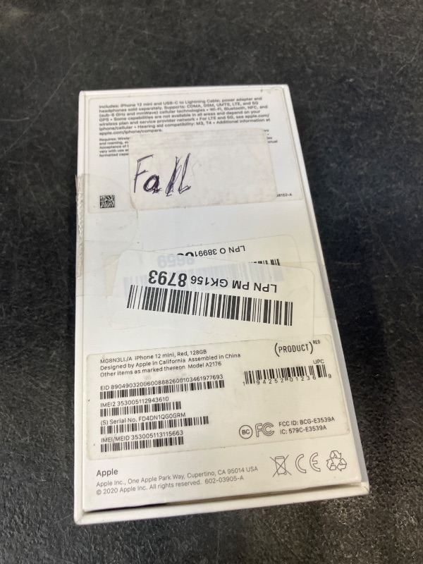 Photo 1 of ***** COLOR RED****Apple iPhone 12 mini 128GB (PRODUCT)RED