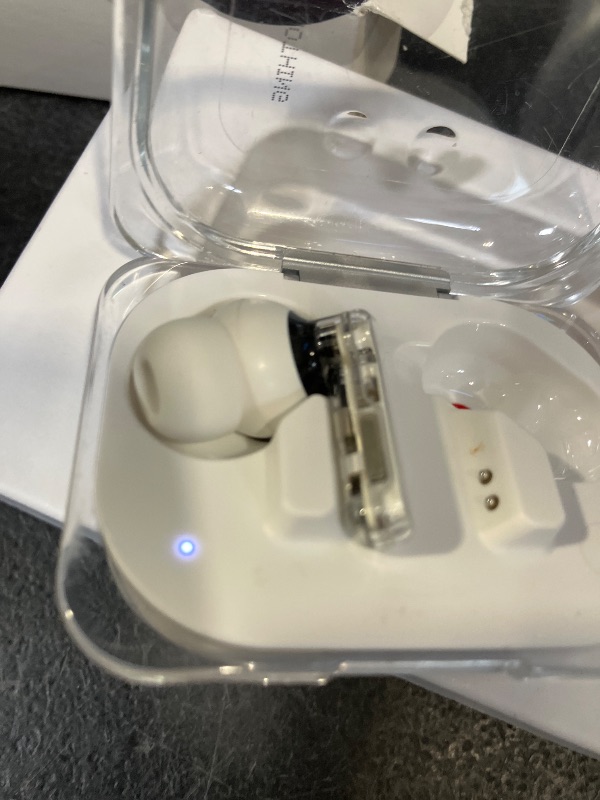 Photo 1 of Nothing Ear (a) Wireless Earbuds, 45dB Hybrid Noise Cancelling Earbuds, Hi-Res Audio, Advanced Equaliser, Dual Connect, 6 Mics, 42.5H Playtime Ear Buds Wireless Bluetooth, White