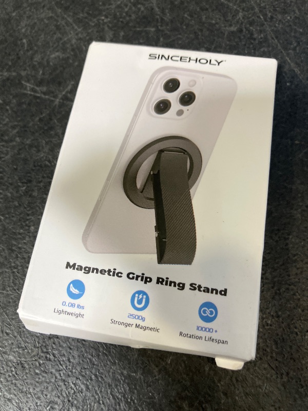 Photo 1 of SINCEHOLY MagSafe Phone Grip with Magnetic Stand - Black
