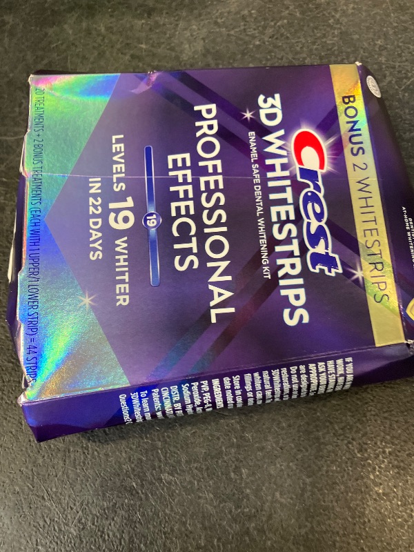 Photo 1 of Crest 3D Whitestrips Professional Effects Teeth Whitening Kit