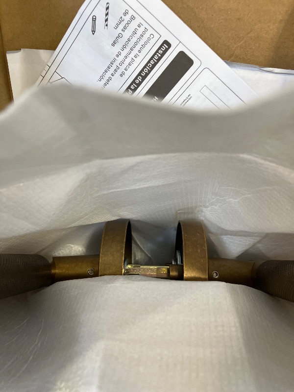 Photo 1 of Asidramoco Antique Brass Privacy Door Lever (4 Pack)