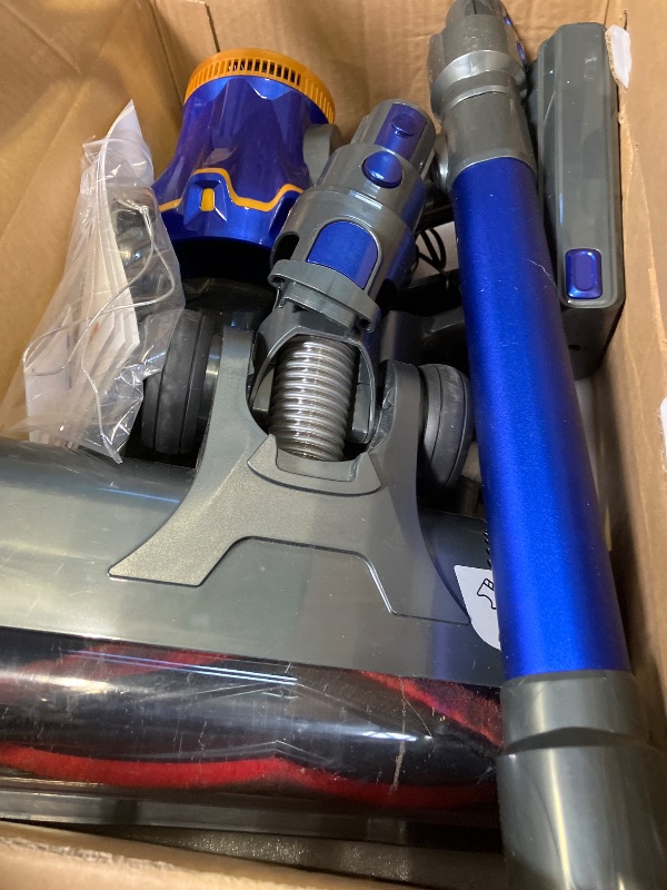 View 3 of PKWIST S18 Cordless Stick Vacuum Cleaner - Blue, 60KPa, 70 Min Runtime