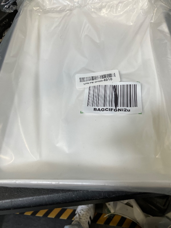 Photo 1 of Lifewit 4 Pcs White Plastic Serving Platters