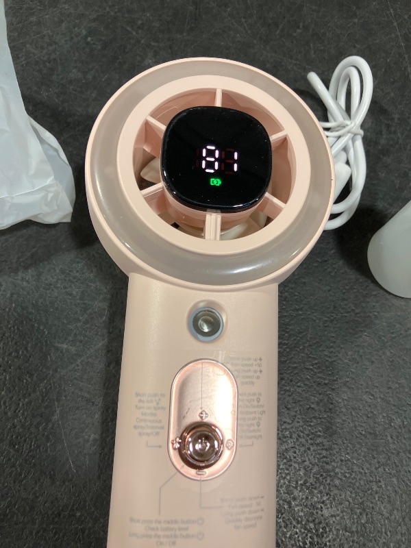 View 4 of Rolosar Portable Cooling Fan with Mist, 5000mAh