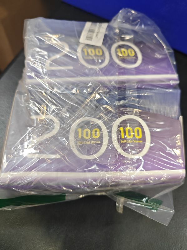 Photo 1 of PJU 400 Card Sleeves (200 Hard, 200 Soft) - Purple