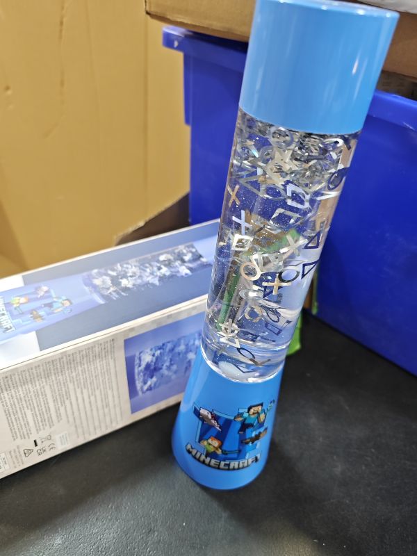 Photo 1 of Paladone Minecraft Glitter Flow Lamp