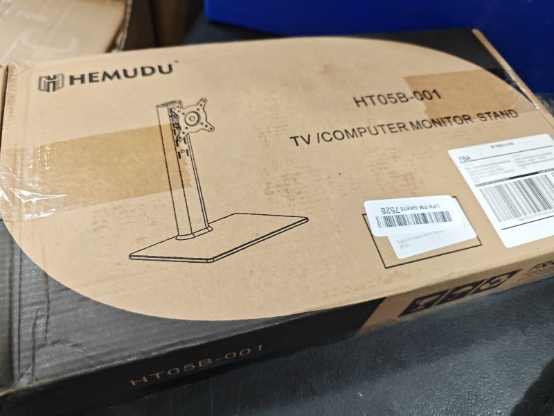 Photo 1 of Hemudu Single Monitor Desk Stand Riser (Black)