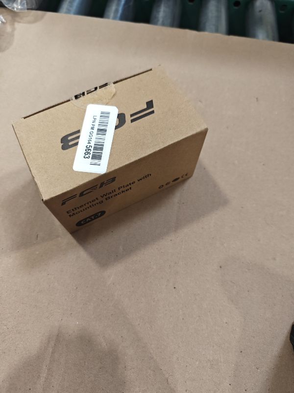 Photo 1 of FGB Cat7 Ethernet Wall Plate, 4-Port Shielded Keystone