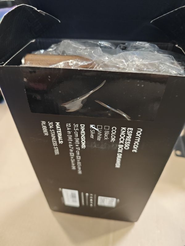 Photo 1 of Normcore Espresso Knock Box Drawer - Silver (Size M)
